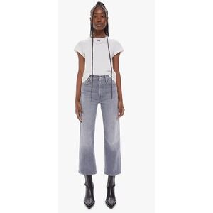 Mother Superior Denim Jeans 27 The Rambler Ankle Uncommon Ground Straight Gray